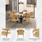 Leisuremod Bella Collection Modern Dining Chair in Taupe, 2PK BC21TP2 - alternate 5