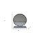 Homeroots 19" Gray Round Metal Framed Freestanding Mirror 485940 - alternate 3