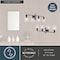 Vaxcel Bellwood 21.75 in 3-Light Traditional Nickel Bathroom Vanity Fixture Glass Shade W0520 - alternate 4