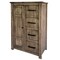Homeroots 37" Brown Solid Wood Four Drawer Chest 524592 - alternate 8
