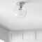 Jonathan Y Atlas 7.75" Metal/Seeded Glass LED Flush Mount, Chrome JYL7443C - alternate 7