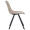 Leisuremod Markley Modern Leather Dining Chair With Metal Legs in Taupe MC18TP - alternate 7