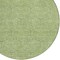 Homeroots 8' Green Black And Ivory Round Geometric Washable Indoor Outdoor Area Rug 596730 - alternate 4