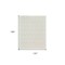 Homeroots 10' X 14' Ivory And White Geometric Indoor Outdoor Area Rug 551513 - alternate 4