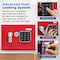 Serenelife Premium Steel Digital Safe Box - 9.1 in x 6.7 in x 6.7 in, Red SLSFE12RED - alternate 4