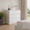 Homeroots 33" White Wood Three Drawer Dresser 518177 - alternate 4