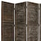 Homeroots 84" Black Wood Folding Four Panel Screen Room Divider 274881 - alternate 6