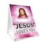 Signmission Jesus Loves You, 24 Inch x 18 Inch A-frame Yard Sign, Plastic Sign SBC-1824-Jesus Loves You - alternate 1