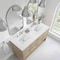 James Martin Vanities Breckenridge 60 in. Double Vanity, Whitewashed Oak, w/ 3 CM White Zeus Quartz Top 330-V60D-WWO-3WZ - alternate 5