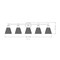 Z-Lite Auden Matte Black 5 Light Vanity 7704-5V-MB - alternate 6