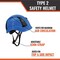 Malta Dynamics Safety Helmet, Acrylonitrile Butadiene Styrene (ABS), Ratchet, Blue HTBL2000 - alternate 8