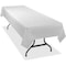 Tablemate Heavy-duty Plastic Table Covers, 108in Length x 54in Width, Plastic, White, 6PK 549WH - alternate 1
