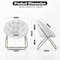 Simple Deluxe Saucer Chair, Round Foldable Reading Chairs, x-Large Size Cozy Papasan Chair, Comfy Furry Padded Mo 3A88CHAIRYL38WHT01 - alternate 4