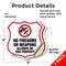 Signmission No Guns Shield Sign No Firearms Or Weapo, 4 inch X 4 inch, Vinyl Decal, 2PK SHI-D-2PACK-4-395 - alternate 5