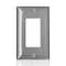Leviton Wall Plate, Toggle, Stainless Steel SSJ82-C40 - alternate 1