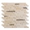 Apollo Tile Beige 12x12 Crema Marfil Emperador Dark Marble Floor and Wall Mosaic Tile 4.83 sqft/case, 5PK APLKB88P30A - alternate 1