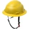 Ironwear Type 2 Class E Full Brim Safety Helmet w/ Chin Strap, Yellow 3968-Y - alternate 4