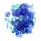 Homeroots Blue And Green Round Reflective Fire Pit Glass 479096 - alternate 3