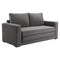 Homeroots 63" Gray Fabric Sleeper Sofa 574001 - alternate 6