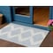 Homeroots 3' X 5' Ivory And Blue Geometric Washable Indoor Outdoor Area Rug 598752 - alternate 1