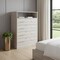 Homeroots 33" Light Grey Manufactured Wood Four Drawer Dresser 477782 - alternate 4
