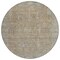Homeroots 8' Tan Gray And Brown Round Oriental Washable Indoor Outdoor Area Rug 604721 - alternate 6