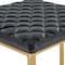 Leisuremod Quincy Quilted Stitched Leather Bar Stools with Gold Metal Frame, Charcoal Black QSG29BL - alternate 6