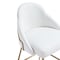 Manhattan Comfort Gracie Barstool in White and Gold - Set of 3 3-BS022-GWH - alternate 6