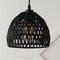 Jonathan Y Campana 8.25" 1-Light Bohemian Modern Woven Rope/Iron LED Pendant, Black JYL6512B - alternate 7