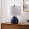 Jonathan Y Malone 20" Modern Transitional Ribbed Tapered Ginger Jar Resin/Metal LED Table Lamp, Navy JYL5517B - alternate 8