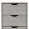 Homeroots 18" Gray Five Drawer Standard Chest 546381 - alternate 4