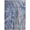 Homeroots 9' X 12' Denim Blue And Navy Blue Abstract Washable Indoor Outdoor Area Rug 577930 - alternate 7