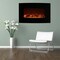 Northwest 36-Inch Wall Mounted Electric Fireplace Curved Glass Heater with Removable Stand 80-WSG032 - alternate 1