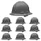Malta Dynamics Full Brim Hard Hat, Polyethylene, 4 Point Ratchet, Type 1, Class E and G, Grey HHG2004-Case - alternate 6