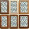 Homeroots 12" x 12" Blue And Yellow Vinyl Arabesque Peel And Stick Removable Tiles 571231 - alternate 7