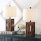 Jonathan Y Stewart 21.5" Farmhouse Wood LED Table Lamp, Brown, 2PK JYL1062A-SET2 - alternate 5
