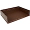 Victor Stacking Letter Tray, Brown, Brown, 13.2" W, 3.1" H, 10.6" D B1154 - alternate 1