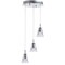 Jonathan Y Alain 12.5" 3-Light Adjustable Cascading Metal Integrated Cluster LED Pendant, Chrome JYL7036A - alternate 8