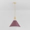 Hudson Valley Lighting Painted No. 2 16 in.Pendant in Aged Brass/Soft Crimson by Mark D. Sikes MDS352-AGB/CRN - alternate 4