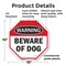 Signmission Warning Beware of Dog, 10 Inch X 10 Inch, Plastic Sign OC-P-10-337 - alternate 4