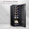 Schmck Schmecke 12 Bottle Compressor Wine Refrigerator, Freestanding Wine Cooler with Lock, Black SHMFWCC121LB - alternate 6