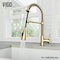 Vigo Brant Single Handle Pull-Down Sprayer Kitchen Faucet in Matte Brushed Gold VG02003MG - alternate 5