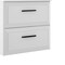 Homeroots 24" White Wood Floating Bathroom Vanity With Sink And Two Drawers 624193 - alternate 3