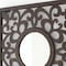 Homeroots 24" Brown Circle In Square Vintage Style Framed Accent Mirror 274576 - alternate 5