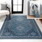 Jonathan Y Dalyan Geometric Medallions Non-Slip Machine-Washable Blue/Gray 4 ft. x 6 ft. Area Rug WSH101C-4 - alternate 1