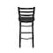 Holland Bar Stool Co 25" Stationary Counter Stool, Black Wrinkle, Canter Iron Seat 40025BW008 - alternate 6