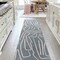 Jonathan Y Alcina Modern Scandinavian Graphic Lines High-Low Blue/White 2 ft. x 8 ft. Runner Rug SND102D-28 - alternate 4