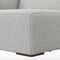 Homeroots 44" Gray Fabric Modular Sofa With Brown Legs 641026 - alternate 7