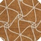 Homeroots 8' Orange And Ivory Round Geometric Washable Indoor Outdoor Area Rug 612895 - alternate 7