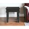Homeroots 24" Black Distressed Solid Wood Square End Table 521951 - alternate 5